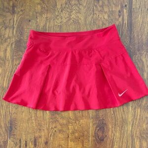 Nike Red Pleated Skort Size S